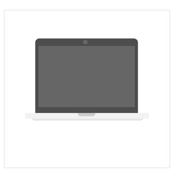 Mockup Laptop Black White Illustration