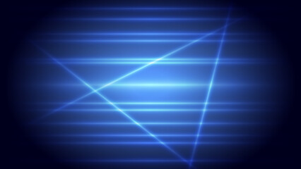 Abstract blue laser light and shade creative technology background illustration.