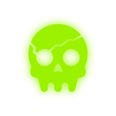 neon skull element
