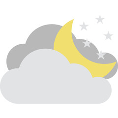 Cold Night Vector Icon
