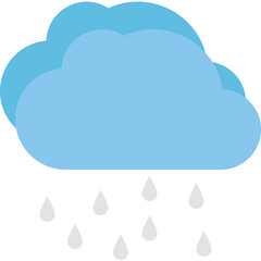 Cloud Raining Vector Icon
