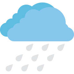 Cloud Raining Vector Icon