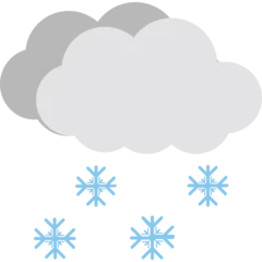 Foto op Plexiglas Snowflake Cloud Vector Icon © creativestall