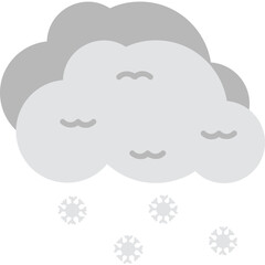 Snow Falling Vector Icon