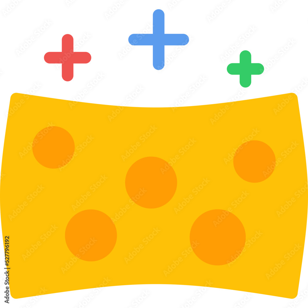 Sticker sponge icon