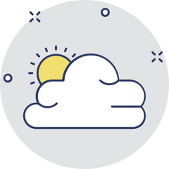Cloudy Day Vector Icon
