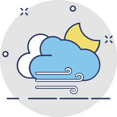 Night Weather Vector Icon