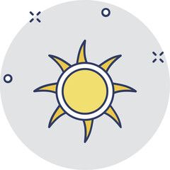 Sun Vector Icon