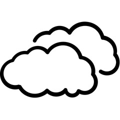 Cloudy Weather Vector Icon
