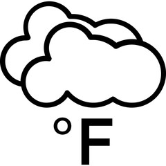 Fahrenheit Vector Icon