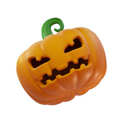 3D RENDERING HALLOWEEN PUMPKIN ILLUSTRATION