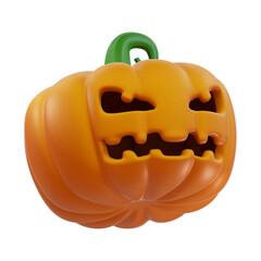 3D RENDERING HALLOWEEN PUMPKIN ILLUSTRATION
