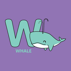 Alphabet W Whale