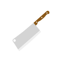 Meat cleaver knife icon. Vector illustration.