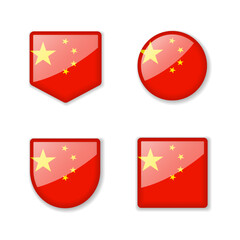 Flags of China - glossy collection.