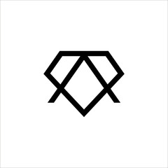 diamond jewelry logo design vector sign