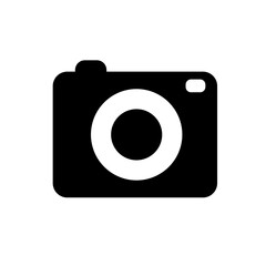 photo camera icon symbol sign vector illustration logo template Isolated for any purpose.