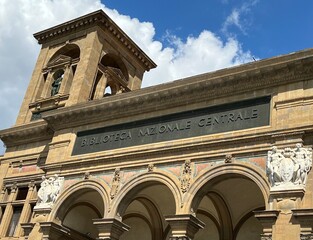 Biblioteca nazionale centrale (Zentrale Nationalbibliothek) von Florenz in einem historischen Gebäude, Italien