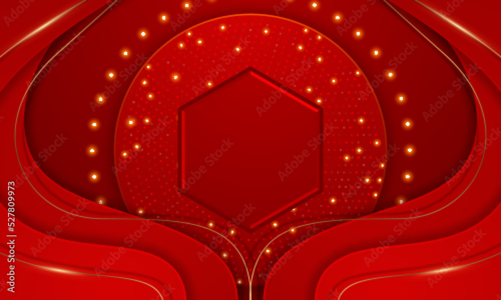Wall mural 3d modern wave curve abstract presentation background