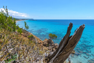 Binigaus Beach in Menorca Island, Spain