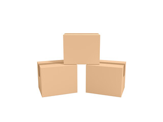 Transparent Cardboard Delivery Box Packaging Tape Image