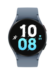 Galaxy Watch5 sapphire smart watch , Samsung Watch 5 smartwatch sapphire color vector stock