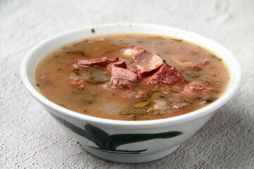 Freshly cooked Filipino food called Papaitan