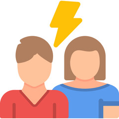 Fototapeta premium Conflict Icon