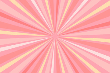 Sunburst geometric Ray star Background with trendy pastel colors