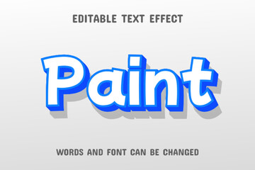 Paint text - editable text effect