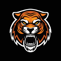 head tiger illustration