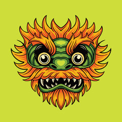 head dragon illustration