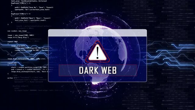 DARK WEB and Earth Connections Network, Animation, Background, Loop, 4k
