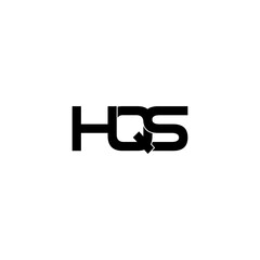 hqs letter original monogram logo design