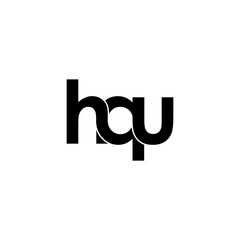 hqu letter original monogram logo design
