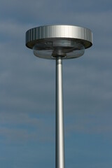 modern lamppost with glass and metal