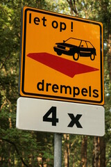 speed bumps 4 times in dutch road