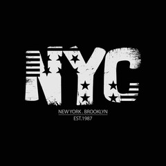 New york city typography vector t shirt design 