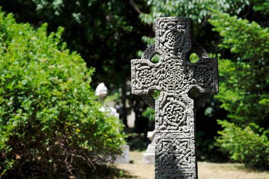 Graves On Mount Auburn Cemetery In Boston, MA