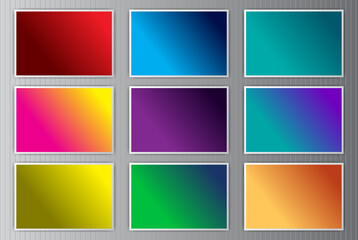 gradient color background variations set