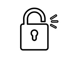 Lock icon, Private icon, Lock symbol, Lock sign, Unlock icon, Lock element