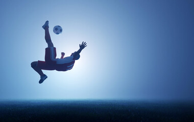 Football soccer player shooting a ball on goal © Photocreo Bednarek