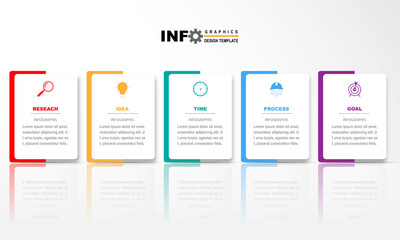 vector illustration infographic design template with icons and 5 options or steps.can be used for procss,presentations,layout,banner,info graph.
