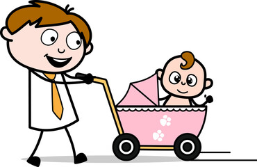 cartoon child vector illustration with 2d 