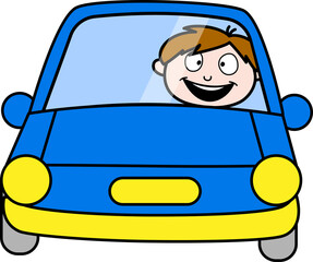 cartoon child vector illustration with 2d 