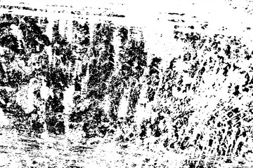 Grunge black and white vector texture. Monochrome dirty background. Abstract worn surface