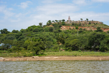village on the river bank