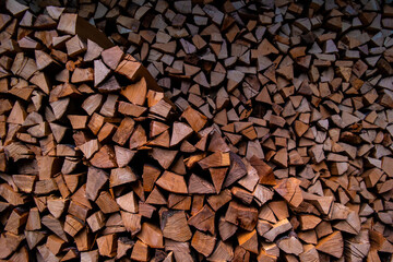 Dry firewood for the winter