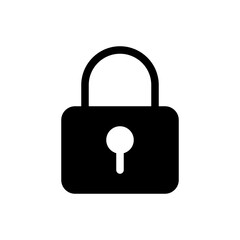 lock glyph icon