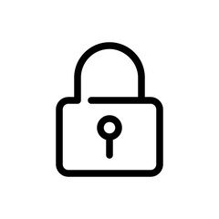 lock line icon